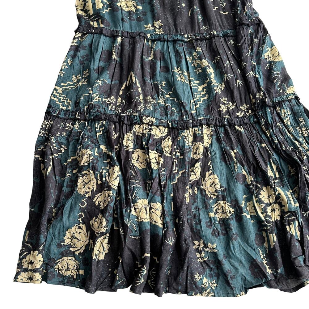 NATURAL LIFE Floral Maxi Dress - Black and Cream - Picture 4 of 11
